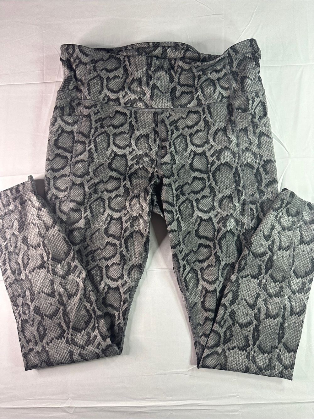 Avia Gray Snake-Print Leggings